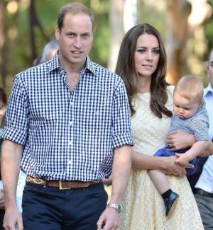 The Duke and Duchess of Cambridge and George at Taronga Zoo to visit a bilby enclosure named after the young prince.jpg